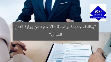 “وظائف جديدة براتب 7000 جنيه من وزارة العمل للشباب”