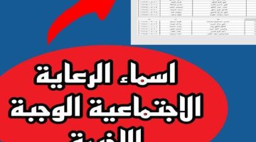 قائمة الرعاية الاجتماعية الجديدة: تحقق من اسمك قبل الفرصة تفوتك!
