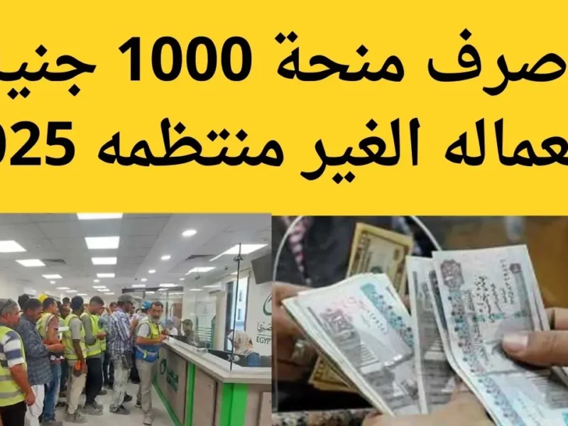 احصل على منحة العمالة غير المنتظمة 1500 جنيه: دليل شامل 2025