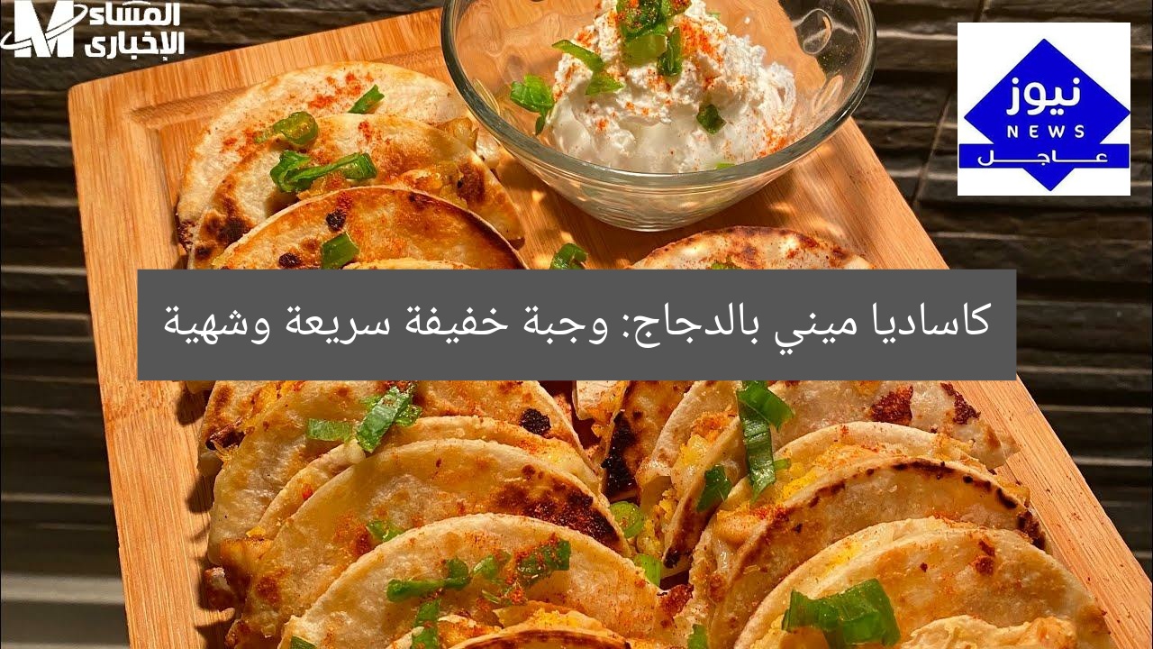 كاساديا ميني بالدجاج: وجبة خفيفة صغيرة ولذيذة