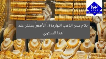 بكام سعر الذهب النهاردة؟.. «الأصفر» يستقر عند هذا المستوى