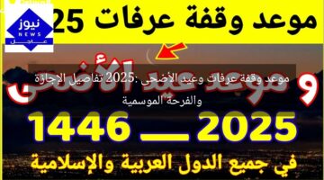 موعد وقفة عرفات وعيد الأضحى 2025: تفاصيل الإجازة والفرحة الموسمية