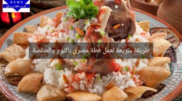 طريقة سريعة لعمل فطة مصري بالثوم والصلصة