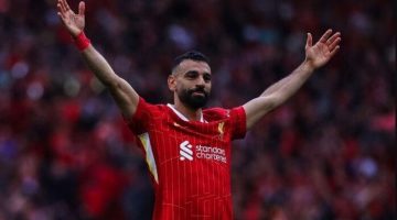 محمد صلاح ينقذ ليفربول من السقوط في ليلة التتويج بلقب الدوري الإنجليزي «فيديو»