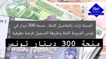 المنحة نزلت بالتفاصيل كاملة .. منحة 300 دينار في تونس الشروط كاملة وطريقة التسجيل فرصة حقيقية