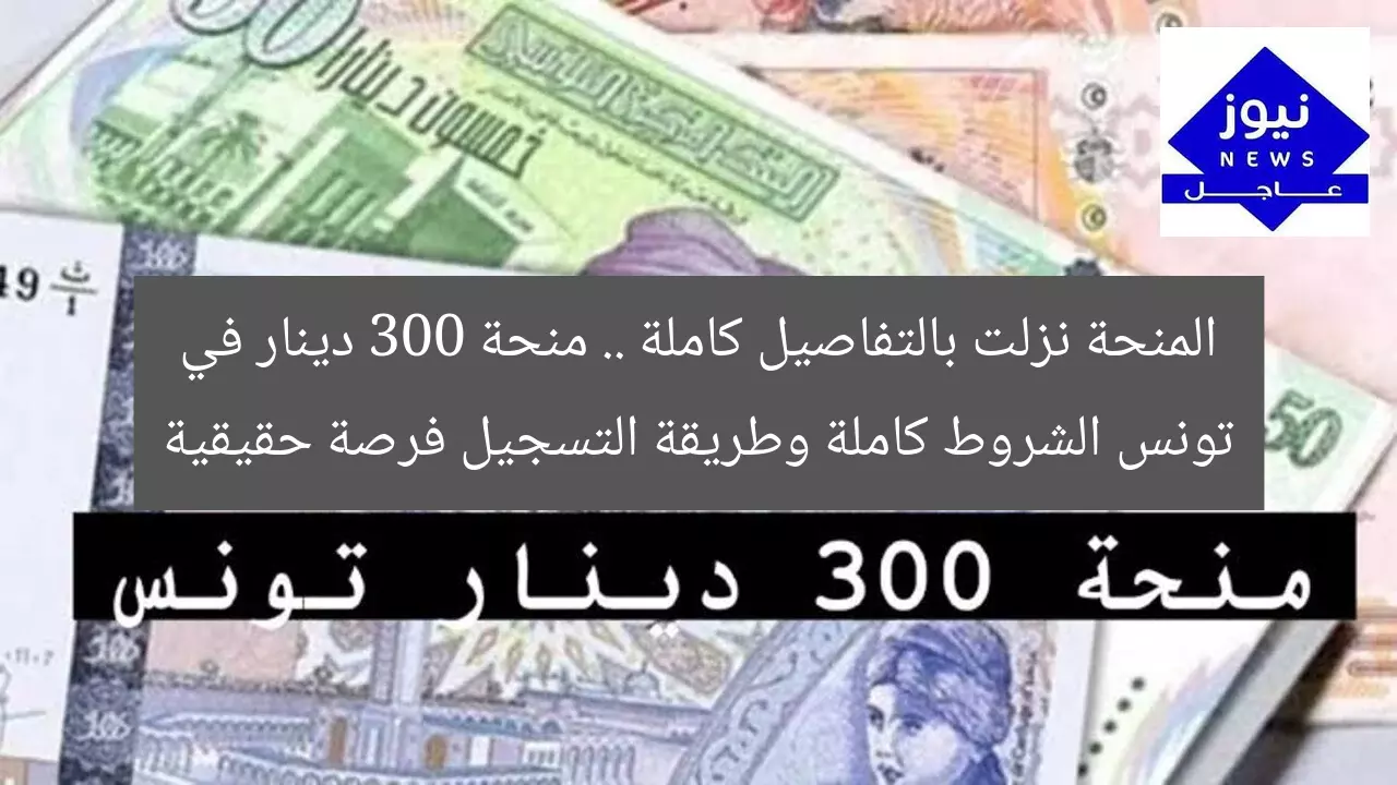 المنحة نزلت بالتفاصيل كاملة .. منحة 300 دينار في تونس الشروط كاملة وطريقة التسجيل فرصة حقيقية