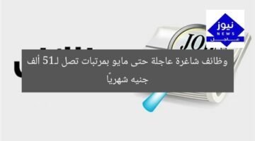 وظائف شاغرة عاجلة حتى مايو بمرتبات تصل لـ15 ألف جنيه شهريًا