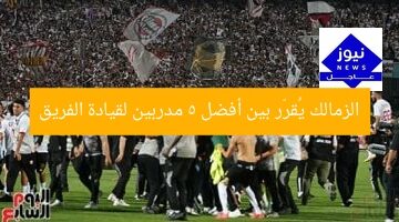 الزمالك يُقرّر بين أفضل 5 مدربين لقيادة الفريق