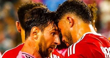 “لقطة ميسي وياسر إبراهيم” تخطف الأضواء فى مباراة الأهلى وإنتر ميامي
