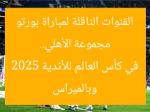 مجموعة الأهلي.. القنوات الناقلة لمباراة بورتو وبالميراس في كأس العالم للأندية 2025