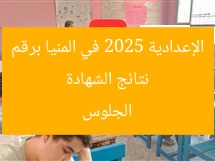 نتائج الشهادة الإعدادية 2025 في المنيا برقم الجلوس