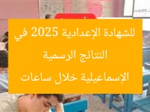 النتائج الرسمية للشهادة الإعدادية 2025 في الإسماعيلية خلال ساعات
