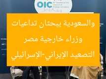 وزراء خارجية مصر والسعودية يبحثان تداعيات التصعيد الإيراني-الإسرائيلي