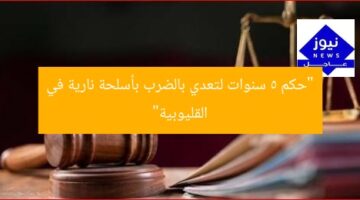“حكم 5 سنوات لتعدي بالضرب بأسلحة نارية في القليوبية”