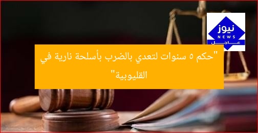 “حكم 5 سنوات لتعدي بالضرب بأسلحة نارية في القليوبية”