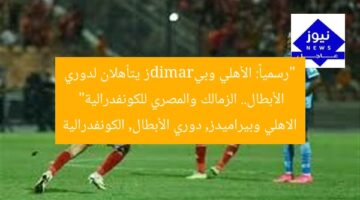 “رسمياً: الأهلي وبيramidز يتأهلان لدوري الأبطال.. الزمالك والمصري للكونفدرالية”  
الاهلي وبيراميدز, دوري الأبطال, الكونفدرالية