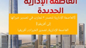 [العاصمة الإدارية تتصدر 3 تجارب في تصدير خبراتها إلى أفريقيا]  
العاصمة الإدارية, تصدير الخبرات, أفريقيا