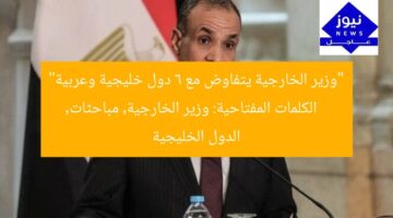 “وزير الخارجية يتفاوض مع 6 دول خليجية وعربية”  
الكلمات المفتاحية: وزير الخارجية, مباحثات, الدول الخليجية