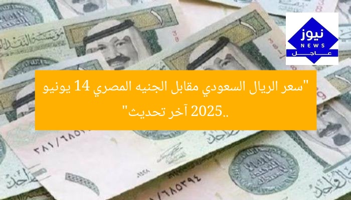 “سعر الريال السعودي مقابل الجنيه المصري 14 يونيو 2025.. آخر تحديث”