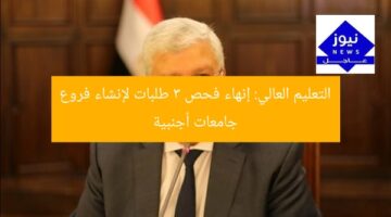 التعليم العالي: إنهاء فحص 3 طلبات لإنشاء فروع جامعات أجنبية
