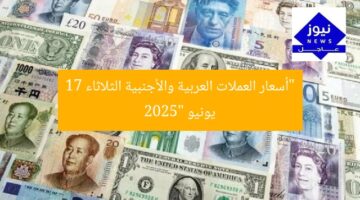 “أسعار العملات العربية والأجنبية الثلاثاء 17 يونيو 2025”