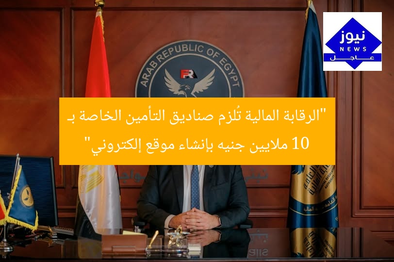 “الرقابة المالية تُلزم صناديق التأمين الخاصة بـ 10 ملايين جنيه بإنشاء موقع إلكتروني”