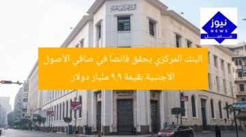 البنك المركزي يحقق فائضًا في صافي الأصول الأجنبية بقيمة 9.9 مليار دولار