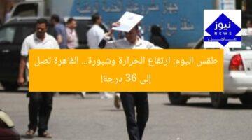 طقس اليوم: ارتفاع الحرارة وشبورة… القاهرة تصل إلى 36 درجة!