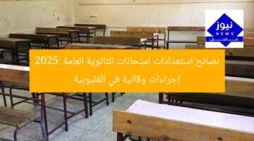 نصائح استعدادات امتحانات الثانوية العامة 2025: إجراءات وقائية في القليوبية