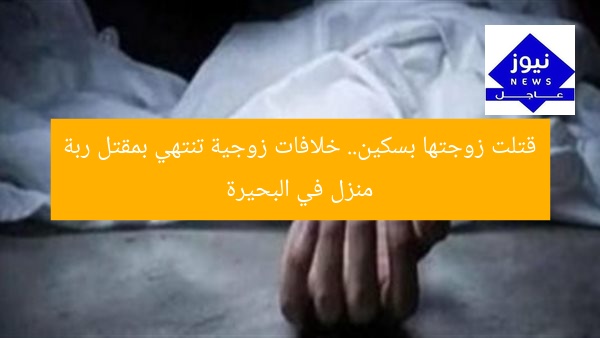 قتلت زوجتها بسكين.. خلافات زوجية تنتهي بمقتل ربة منزل في البحيرة