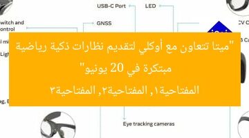 “ميتا تتعاون مع أوكلي لتقديم نظارات ذكية رياضية مبتكرة في 20 يونيو”  
المفتاحية1, المفتاحية2, المفتاحية3