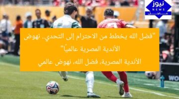 “فضل الله يخطط من الاحترام إلى التحدي.. نهوض الأندية المصرية عالميًا”  
الأندية المصرية، فضل الله، نهوض عالمي