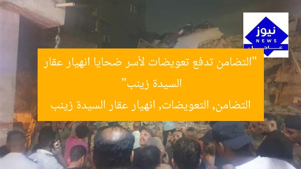 “التضامن تدفع تعويضات لأسر ضحايا انهيار عقار السيدة زينب”
التضامن, التعويضات, انهيار عقار السيدة زينب