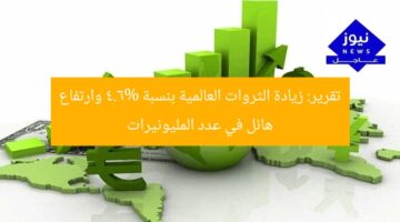 تقرير: زيادة الثروات العالمية بنسبة 4.6% وارتفاع هائل في عدد المليونيرات