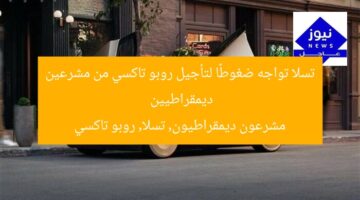 مشرعون ديمقراطيون يطالبون تسلا بتأجيل روبو تاكسي: هل سينفذ؟  
مشرعون ديمقراطيون, تسلا, روبو تاكسي