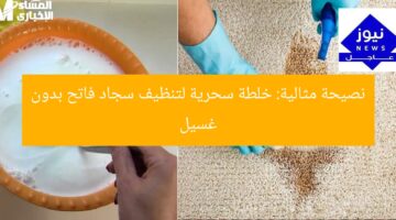 نصيحة مثالية: خلطة سحرية لتنظيف سجاد فاتح بدون غسيل