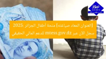 [العنوان المعاد صياغته] منحة أطفال الجزائر 2025: سجل الآن عبر mtess.gov.dz للدعم المالي الحقيقي
