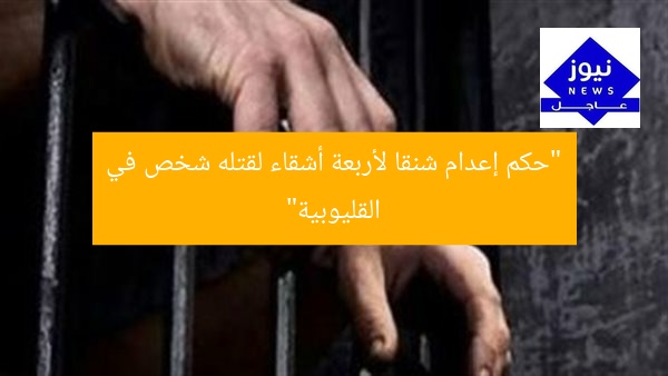 “حكم إعدام شنقا لأربعة أشقاء لقتله شخص في القليوبية”