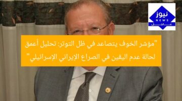 “محمد عبدالعال: مؤشر الخوف يُحلّل عدم اليقين في الصراع الإيراني الإسرائيلي”