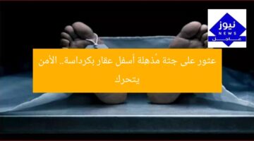 عثور على جثة مُذهِلة أسفل عقار بكرداسة.. الأمن يتحرك