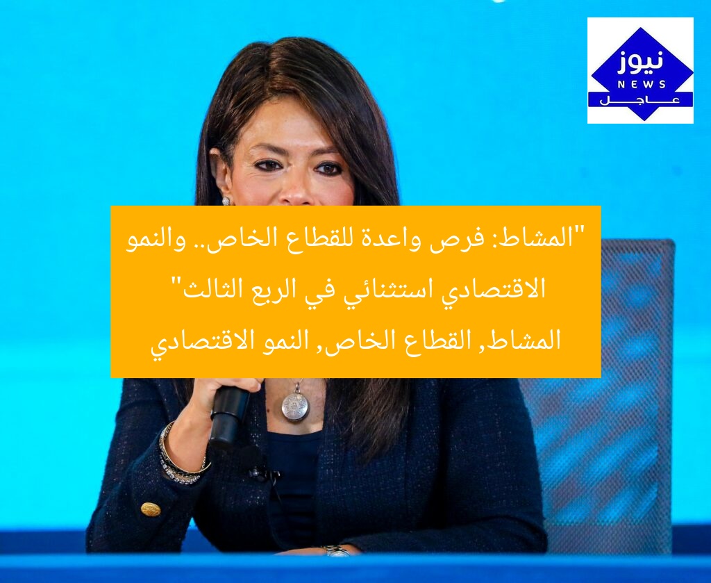 المشاط: فُرص واعدة للقطاع الخاص.. نمو اقتصادي يتفوق على التوقعات في الربع الثالث