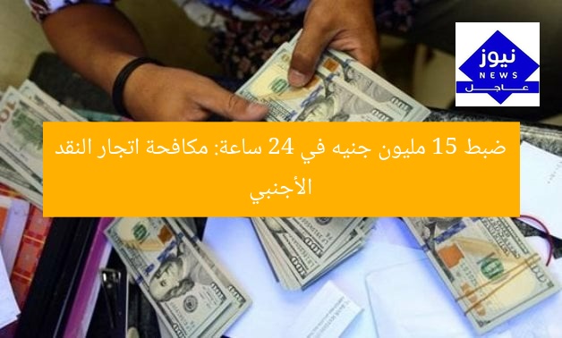 ضبط 15 مليون جنيه في 24 ساعة: مكافحة اتجار النقد الأجنبي