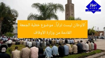 «الأوطان ليست ترابًا».. موضوع خطبة الجمعة القادمة من وزارة الأوقاف