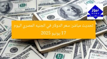تحديث مباشر: سعر الدولار في الجنيه المصري اليوم 17 يونيو 2025