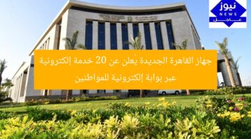 جهاز القاهرة الجديدة يُعلن عن 20 خدمة إلكترونية عبر بوابة إلكترونية للمواطنين