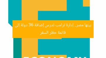 بينها مصر.. إدارة ترامب تدرس إضافة 36 دولة إلى قائمة حظر السفر