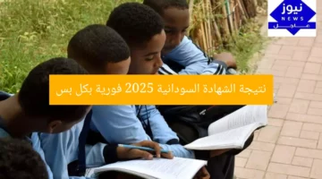 نتيجة الشهادة السودانية 2025 فورية بكبسة