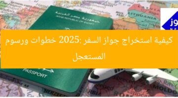 كيفية استخراج جواز السفر 2025: خطوات ورسوم المستعجل