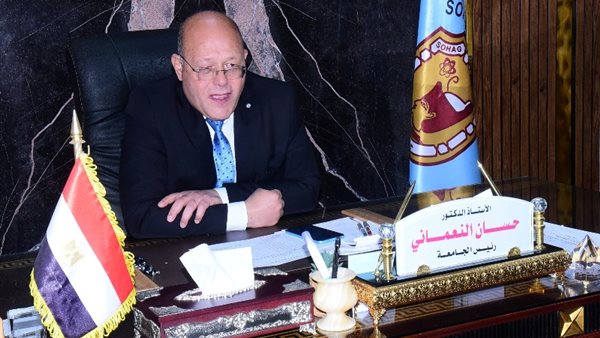 وفد من القساوسة يزور جامعة سوهاج للتهنئة بعيد الأضحي