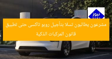 مشرعون يطالبون تسلا بتأجيل روبو تاكسى حتى تطبيق قانون المركبات الذكية